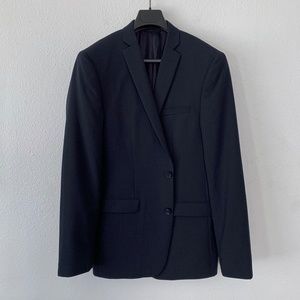 bar III extra slim, navy blue, 3 piece, wool suit